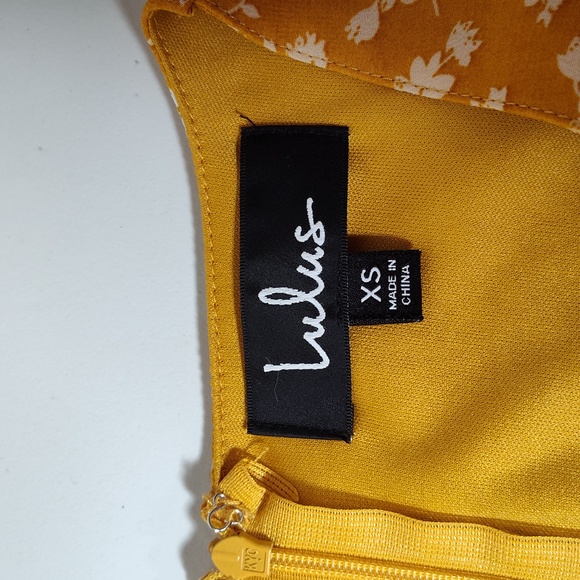 Lulus After Bloom Delight Yellow Floral Midi Dress XS - Picture 11 of 15